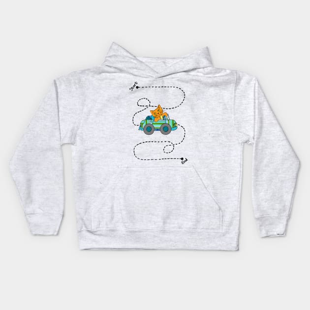 Life's a journey, baby, you gotta enjoy the ride. Kids Hoodie by micklyn